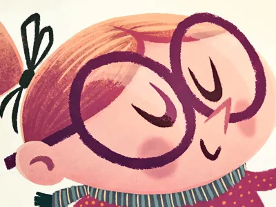 Christmas christmas girl illustration