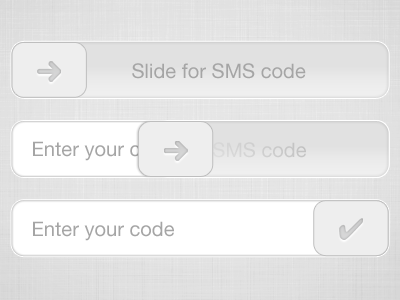 Slider/Input input field ios slide button ui