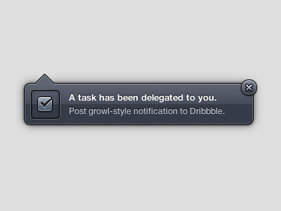 Keepin' it real in browser #3 app css3 gradient growl icon notification popover task ui