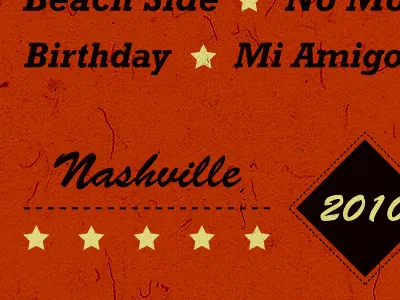 Come Around Sundown music poster retro typography