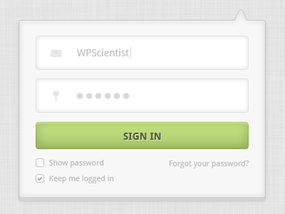 Login Form - PSD Freebie form freebie login wpscientist