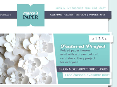 Marcos Paper Website paper shadows web