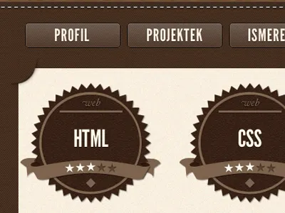 Skills Badges On My Cv badge brown cv menu resume skills texture