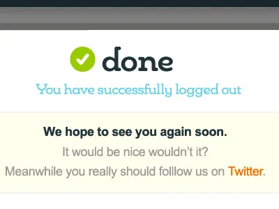 Confirmation screen blue confirmation copywriting green icon lightbox lozenge microcopy orange tick ui website