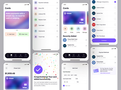 Fintech App - Add Card to Wallet add card to wallet app bank app banking app digital banking finance fintech app mobile wallet wallet app