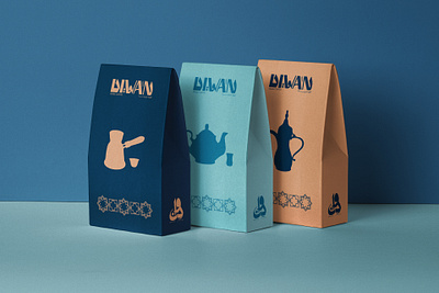 Diwan Cafe | Branding & Packaging arabic bakery blue brand design brand identity branding cafe coffee coffee shop design graphic design illustration illustrator indesign logo packaging packaging design photoshop vector visual identity