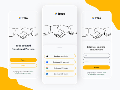 Trezo App app branding figma ui