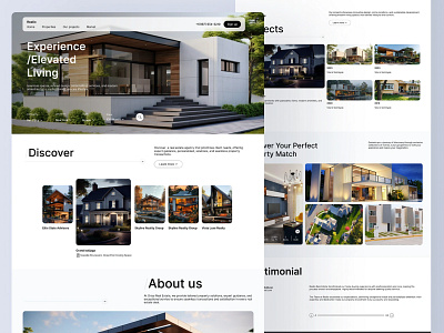 Realio- Real Estate Landing Page design inspiration landing page landing page design modern design property design real estate design real estate marketing real estate web uiux design user experience web design web development website design