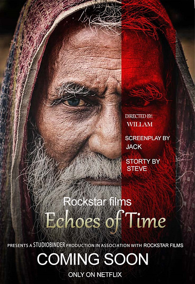 Echoes of time graphic design movie poster concept design