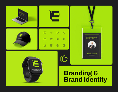 Evoxyn: Technology Branding ai app brand identity branding logo tech technology ui ux visual identity