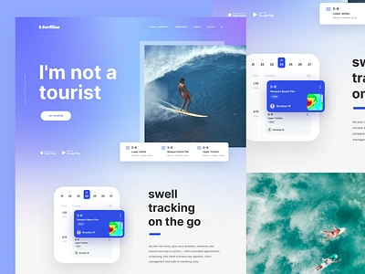 Surfline Reimagined branding design homepage layout typography ui webdesign