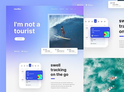 Surfline Reimagined branding design homepage layout typography ui webdesign