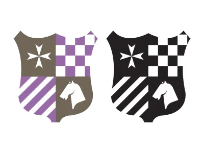 Horse Play crest horses logo