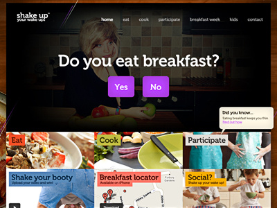 Shake Up Site breakfast dark desgn kitchen table web wood