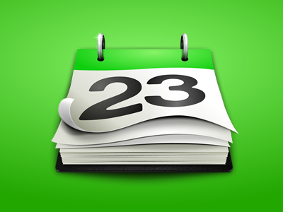 QuickCal Desktop Icon calendar desktop green icon paper