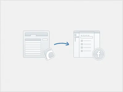 Campaign Monitor to FaceBook icons campaign monitor glyphs icons monochrome
