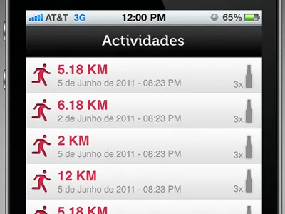 Running Activities Table beer ios table tableview