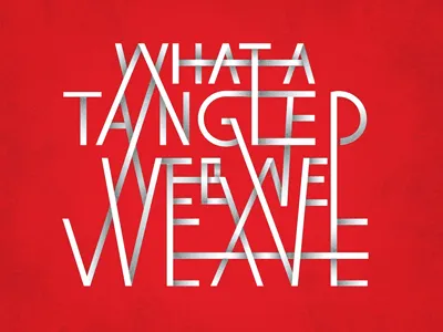 Tangled Web illustration typography
