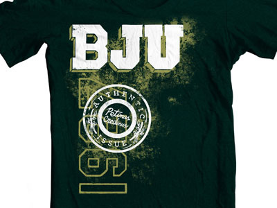 BJU 2011 Admissions Tee hand drawn tee design typography