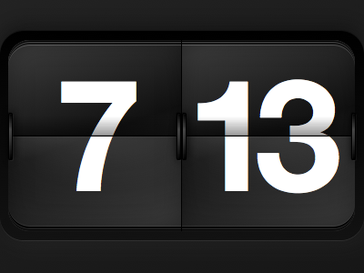 Flip Clock Rendered Completely in CSS (No Images) clock css css render imageless runtime render