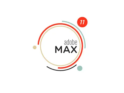 Adobe Max 2011 Logo branding circles lines logo vector
