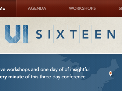 UI Sixteen blue logo map red ui ui16