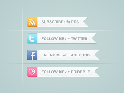 Social Networking Buttons buttons dribbble envato facebook graphicriver networking rss social twitter