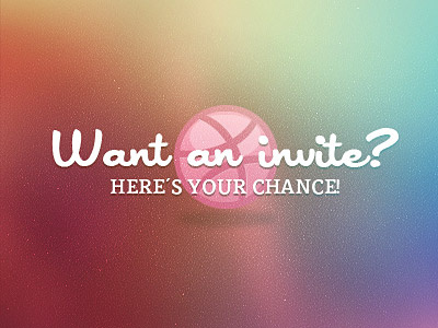 Want an invite? dribbble invite