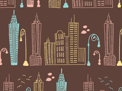NYC buildings city illustration nyc