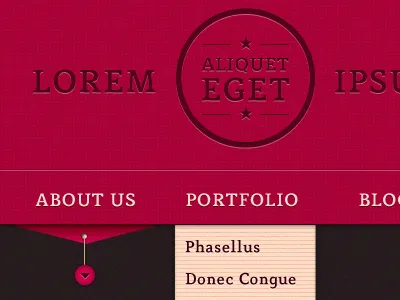 Navigation Bar badge menu navigation bar submenu texture