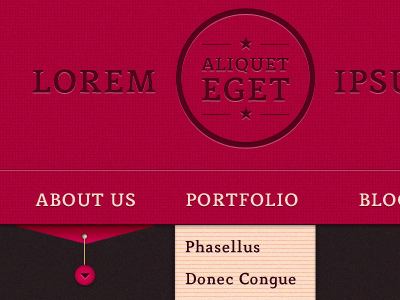 Navigation Bar badge menu navigation bar submenu texture