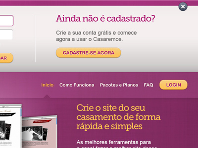 Casaremos Login form grey interface login magenta ui user interface ux yellow