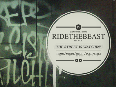 Ride the Beast / Graffiti WebMagazine cover graffiti magazine
