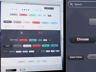 UI PSD Pack buttons elements psd store ui