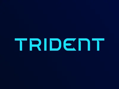 TRIDENT custom type fork michael spitz michaelspitz nautical sea trident type typography water wordmark