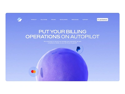 Landing Page - Payment app branding color design illustration iphone logo page ui web