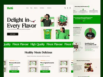 Helti Bakery Ecommerce design ecommerce landing page saas ui uxui web