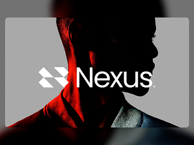 Nexus Profile Graphic bold brand graphic brand identity branding creative design graphic design gray background layout logo logo design modern design profil graphic text text display typography visual visual design visual identity white text