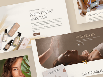 Puresthetique | Website Design branding graphic design holistic medspa natural website website design