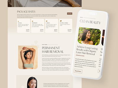 Puresthetique | Desktop & Mobile branding graphic design holistic medspa mobile natural spa website website design