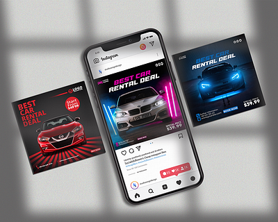 Best Car Rental Deal design graphic design social media