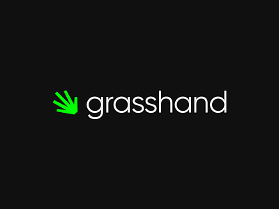 Grasshand Logo design for a Social Media Marketing Agency branding digital digital advertising grass grow growth hand handmade identity logo design logo designer marketing minimal logo modern logo nature online marketing sales social media agency software tech logo