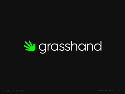 Grasshand Logo design for a Social Media Marketing Agency branding digital digital advertising grass grow growth hand handmade identity logo design logo designer marketing minimal logo modern logo nature online marketing sales social media agency software tech logo