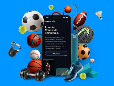 Sportfolio visual graphic design mobile resolution mockup sport ui