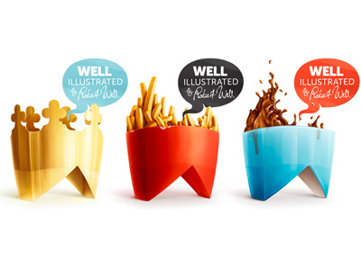 Robert Well 2 coffee corporate design creeze crown fries robert well