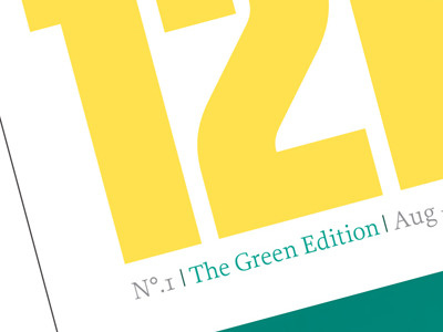 Magazine Masthead design eco green masthead typography