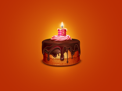 Chocolate Cake cake candle chocolate cream food light