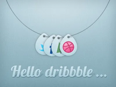 Just Hello dribbble hello