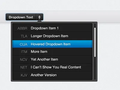 Dropdown dropdown ui