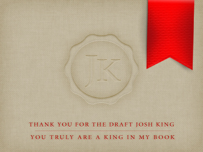 Thank You Josh King